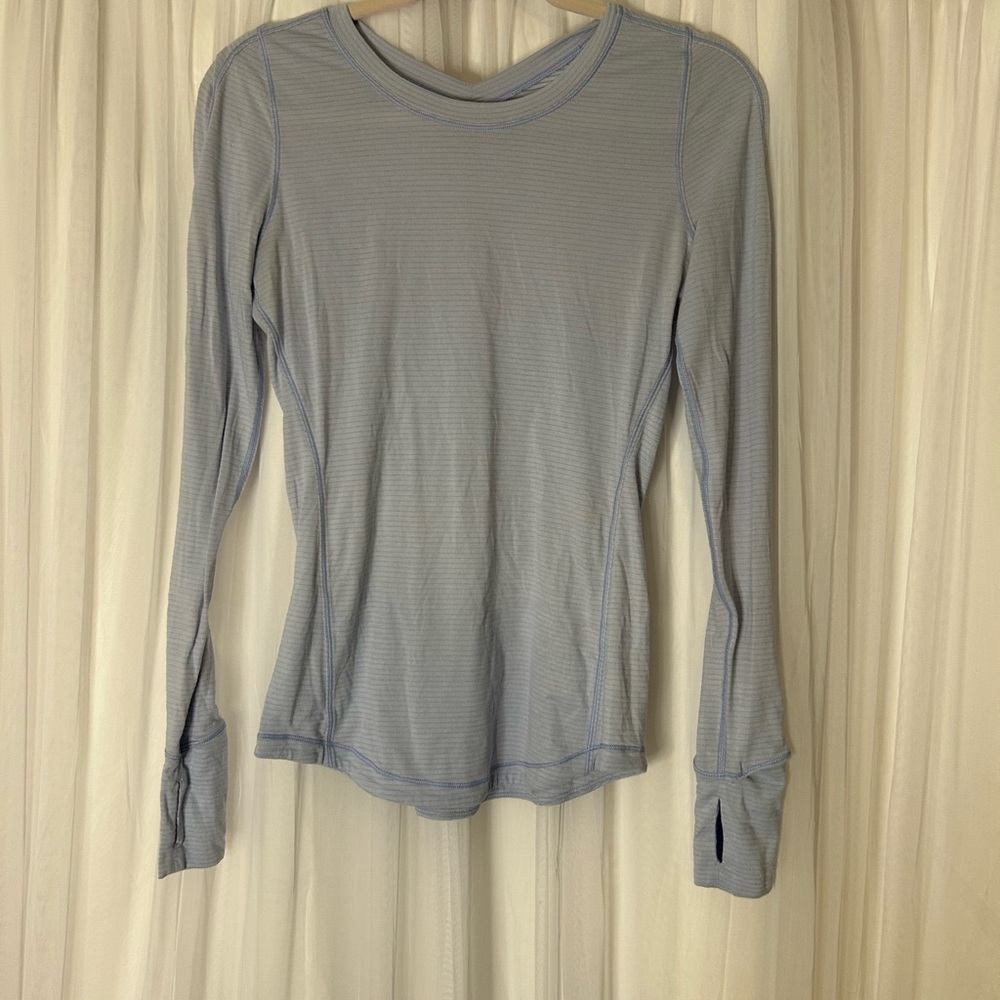 Lululemon Athletica Light Blue Long Sleeve Top